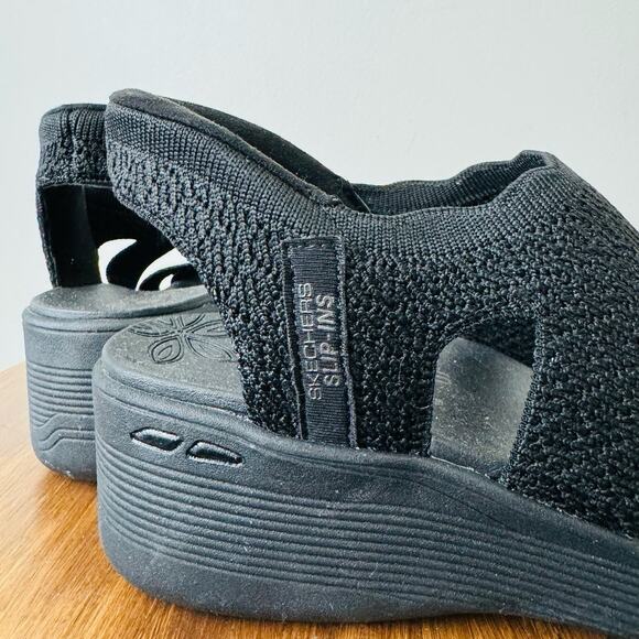 Skechers Black Pier Lite Slip In Sandals Women’s Size 8.5 - Picture 5 of 10